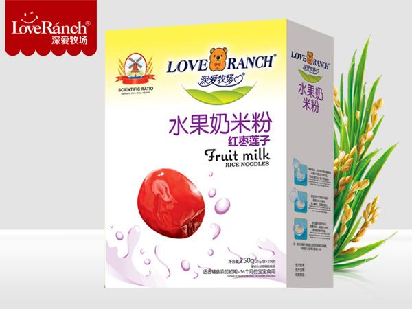 紅棗蓮子—水果奶米粉盒裝