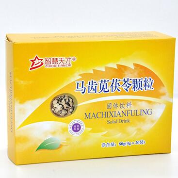 智慧天才馬齒筧茯苓顆粒固體飲料