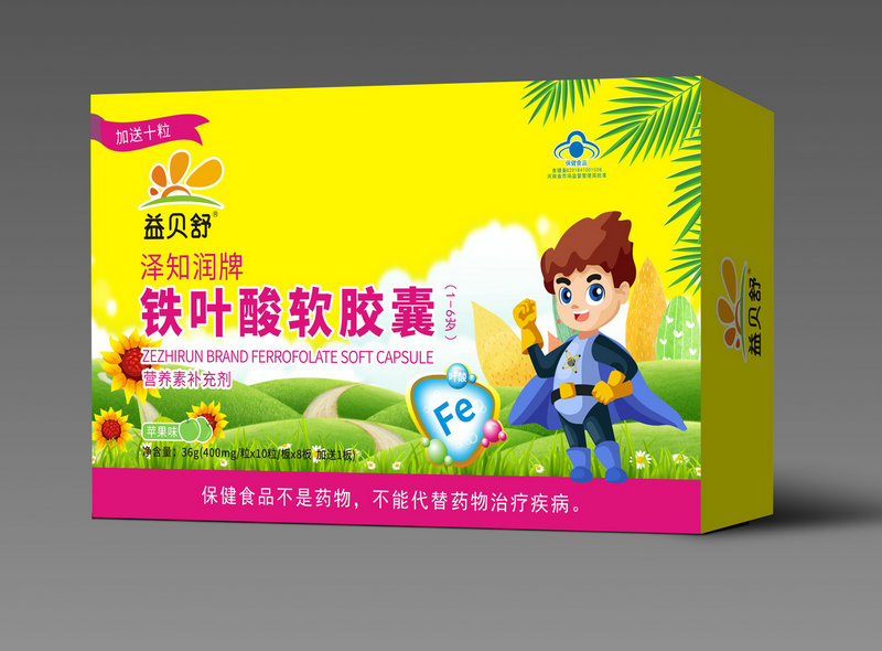 益貝舒鐵葉酸軟膠囊