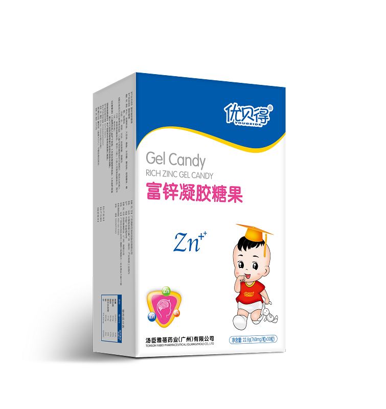 優貝的富鋅凝膠糖果