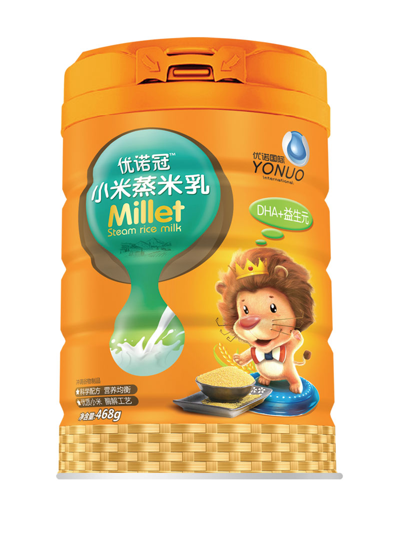 優諾冠DHA益生元小米蒸米乳