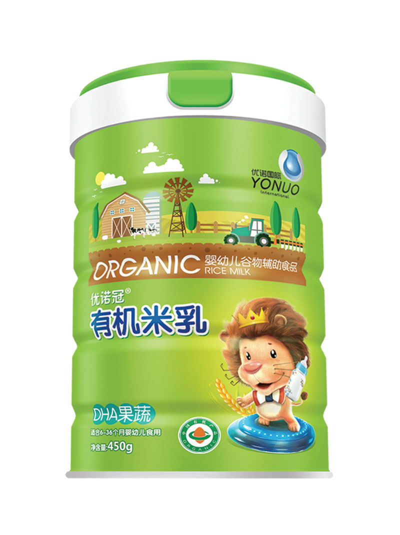 優諾冠DHA果蔬有機米乳